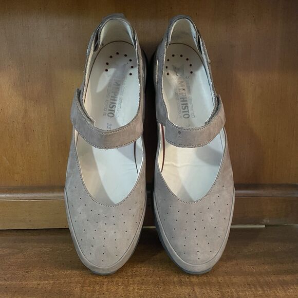 Mephisto Marsia Walnut Mary Jane Flat Nubuk Leather Air Jet Relax Sz US 10 - Picture 3 of 12